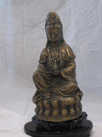 9" Brass Guan Yin 