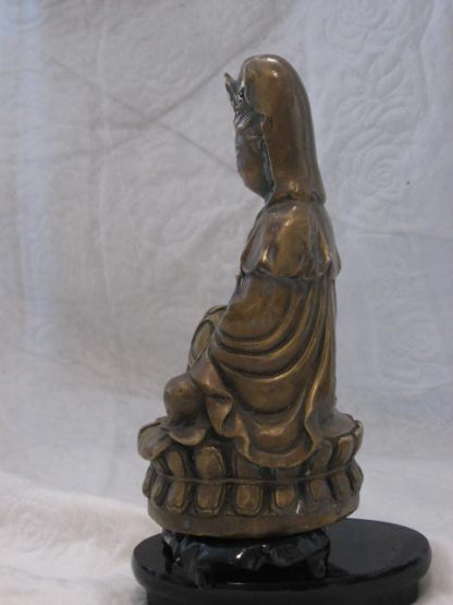 9" Brass Guan Yin  - Image 8