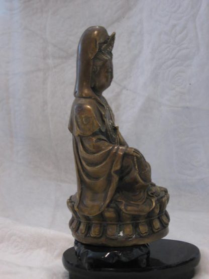 9" Brass Guan Yin  - Image 3