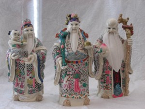 13" Three Gods with child
