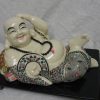 Happy Buddha statues with fan - Image 2