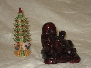 6" red happy buddha - Image 2