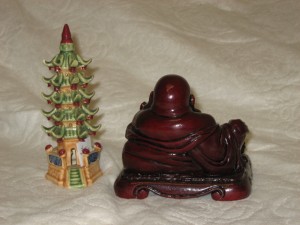 6" red happy buddha - Image 3