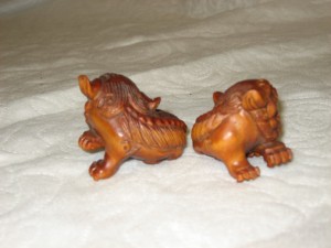 Wooden Fu dogs - Image 5
