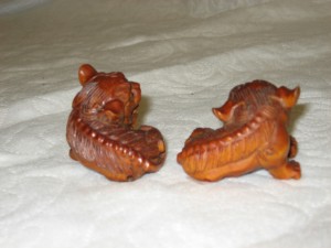 Wooden Fu dogs - Image 2