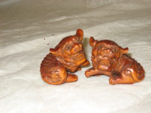Wooden Fu dogs - Image 4
