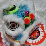 Chinese puppet lion (in blue)