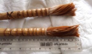 Chicken feather brush